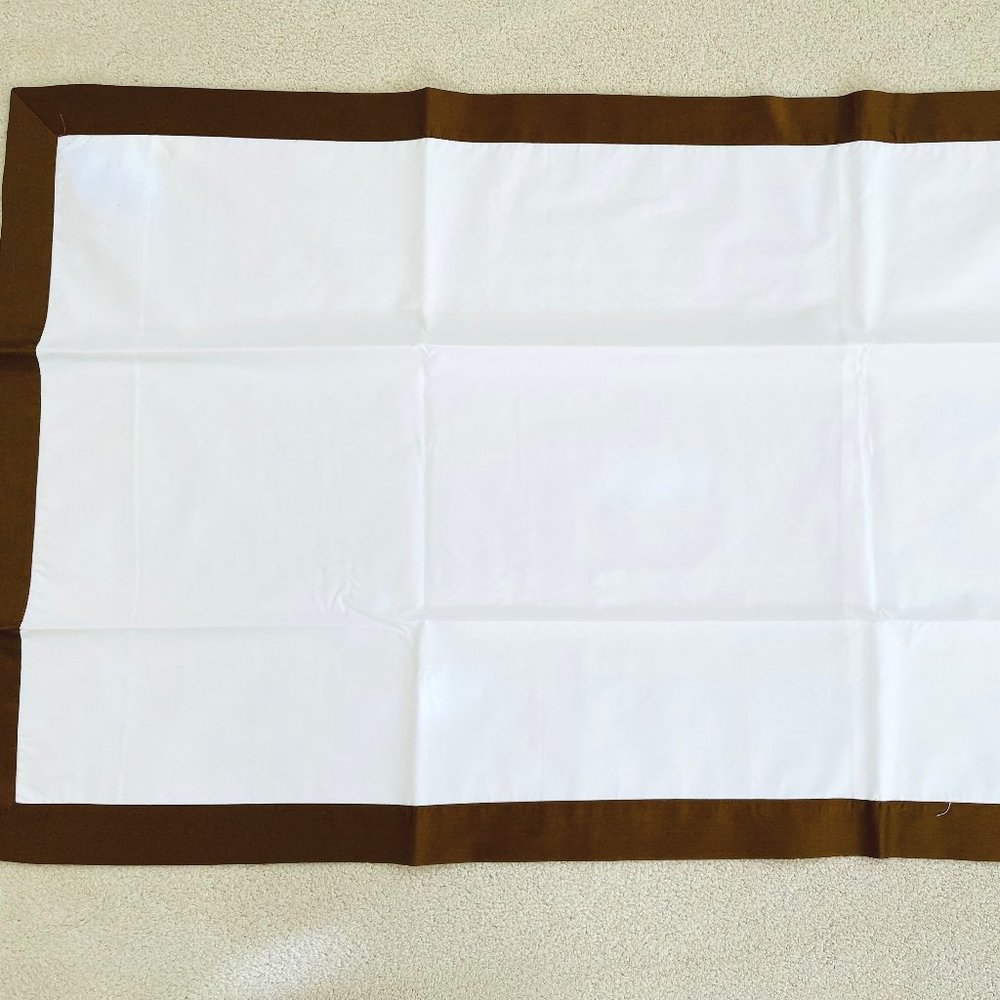 RH Restoration Hardware ITALIAN 1x Bold Border King Sham 24x38" 100% Cotton Bed